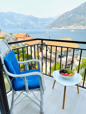 Chic sea front apartment with breathtaking Kotor Bay view